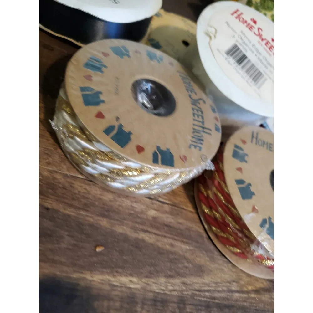 Lot Of 17 Vintage Ribbon By  Home Sweet Home And Other Floral Lace Etc Colors
